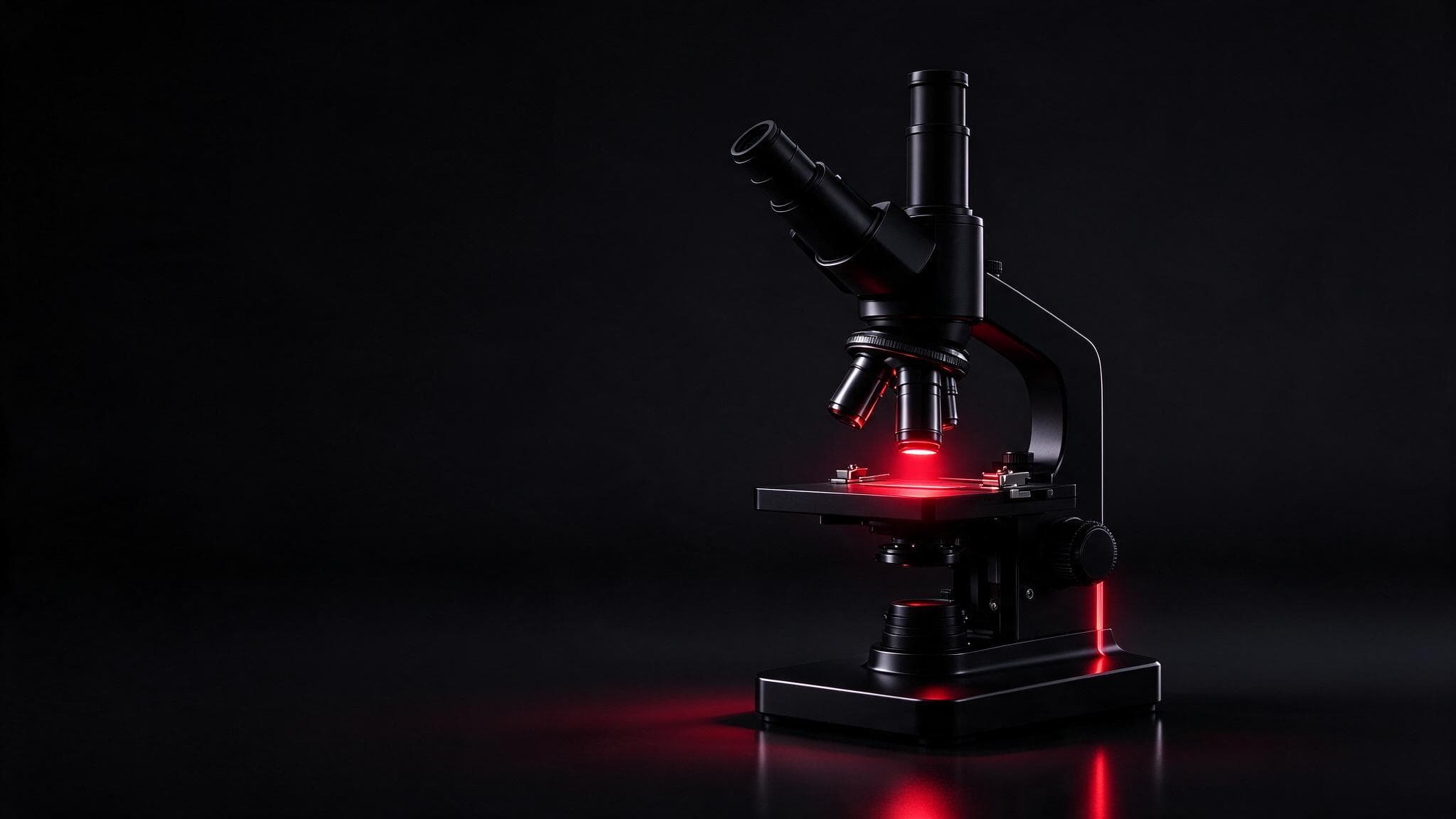 A black microscope with a crimson light under its lens: an ecommerce SEO audit