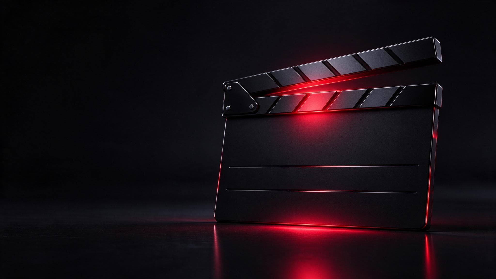 A blank black clapperboard with crimson light leaking from its hinge: setting up TikTok ads